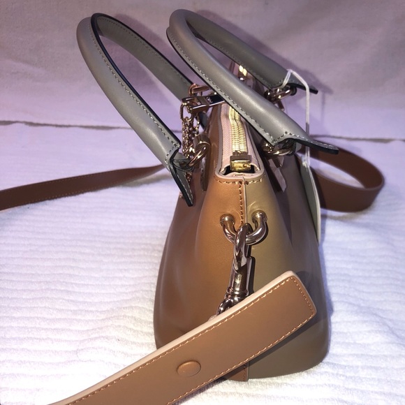 Authentic Chloe Porte Epaule Two-Tone Leather Bag - Picture 4 of 8